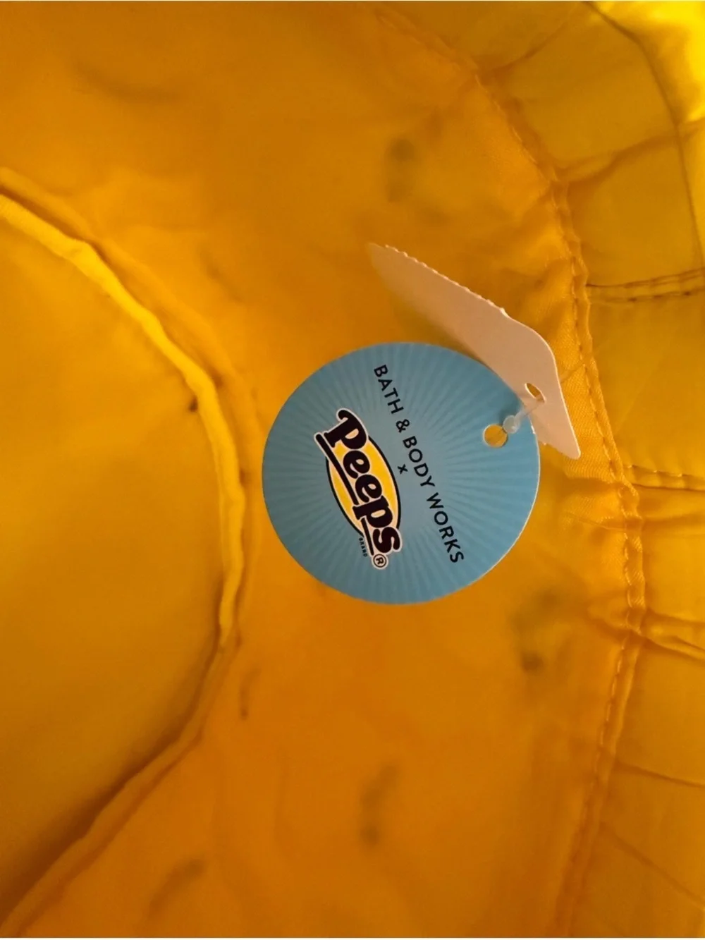 NEW Bath & Body Works Yellow Quilted Peeps Tote